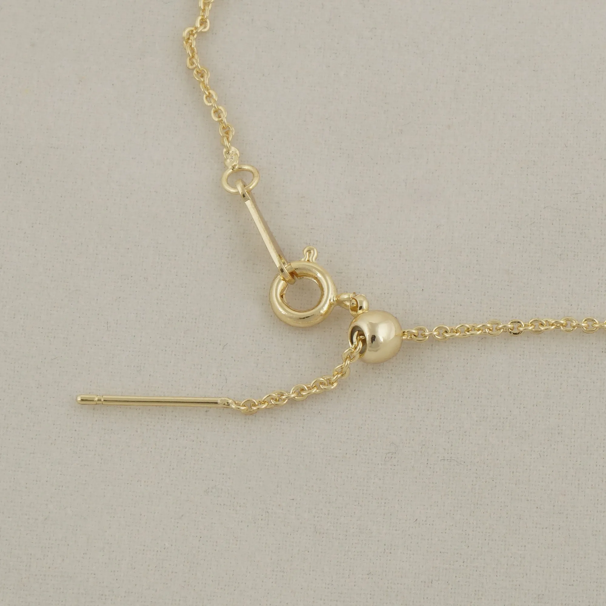 8" 14k Gold filled Adjustable Bracelet Chain With Rubber Stopper, Gold Chain Bracele, cable chain Jewelry Making 5pcs 10405150