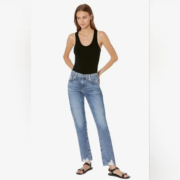 AG Adriano Goldschmied Ex-Boyfriend Slim Slouchy Slim Jeans Contour 360 Sz 25 R