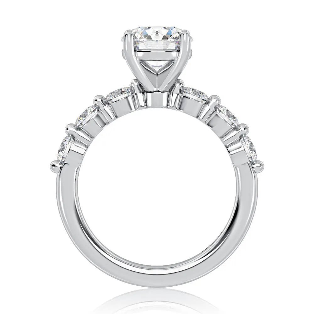 A.JAFFE Seven Stone Round Diamond Engagement Ring MECRD2947/210