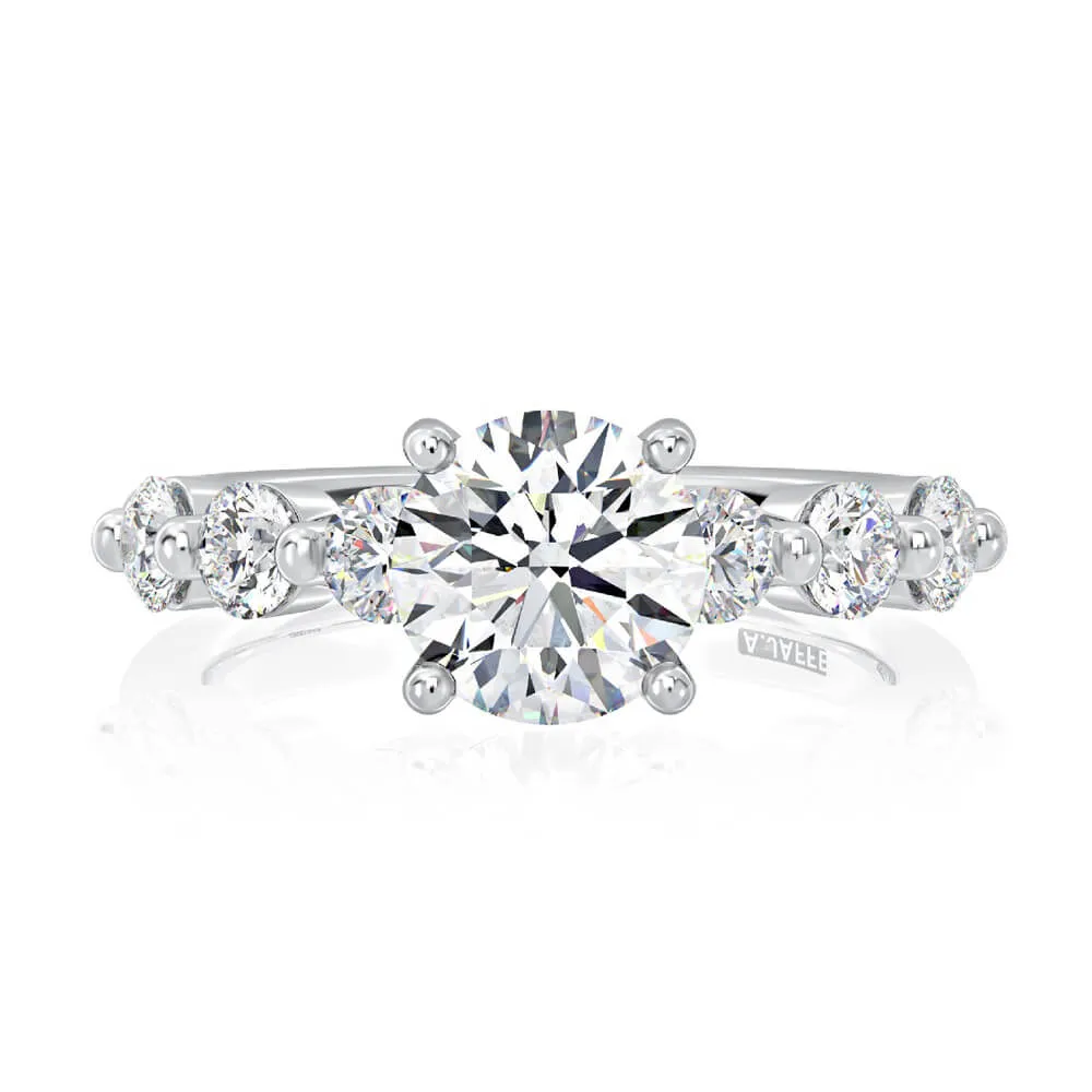 A.JAFFE Seven Stone Round Diamond Engagement Ring MECRD2947/210