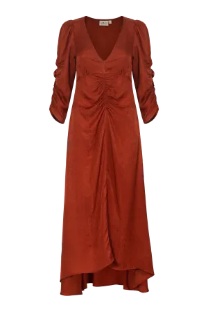 Anoita Dress - Rust