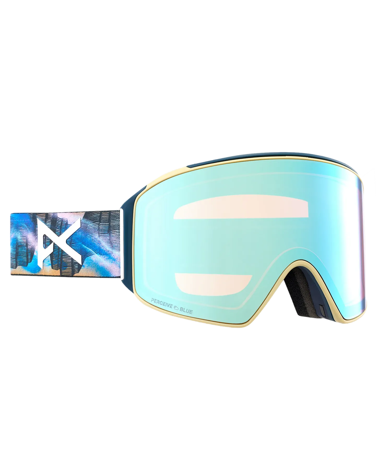 Anon M4 Cylindrical Snow Goggles   Bonus Lens   Mfi® Face Mask - Chet Malinow/Perceive Variable Blue Lens