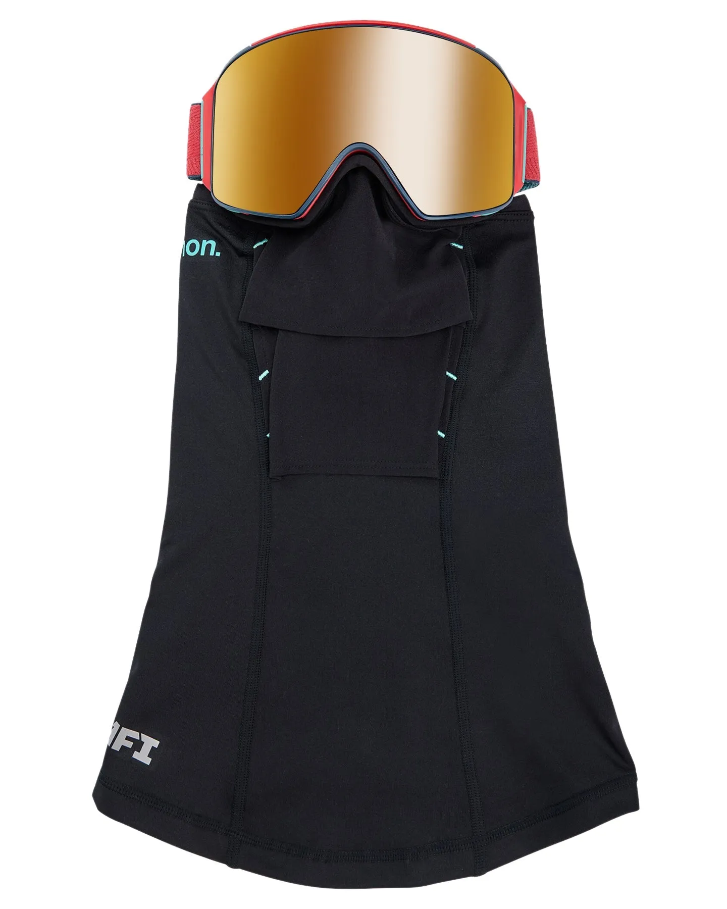 Anon M4 Cylindrical Snow Goggles   Bonus Lens   Mfi® Face Mask - Coral/Perceive Sunny Bronze Lens
