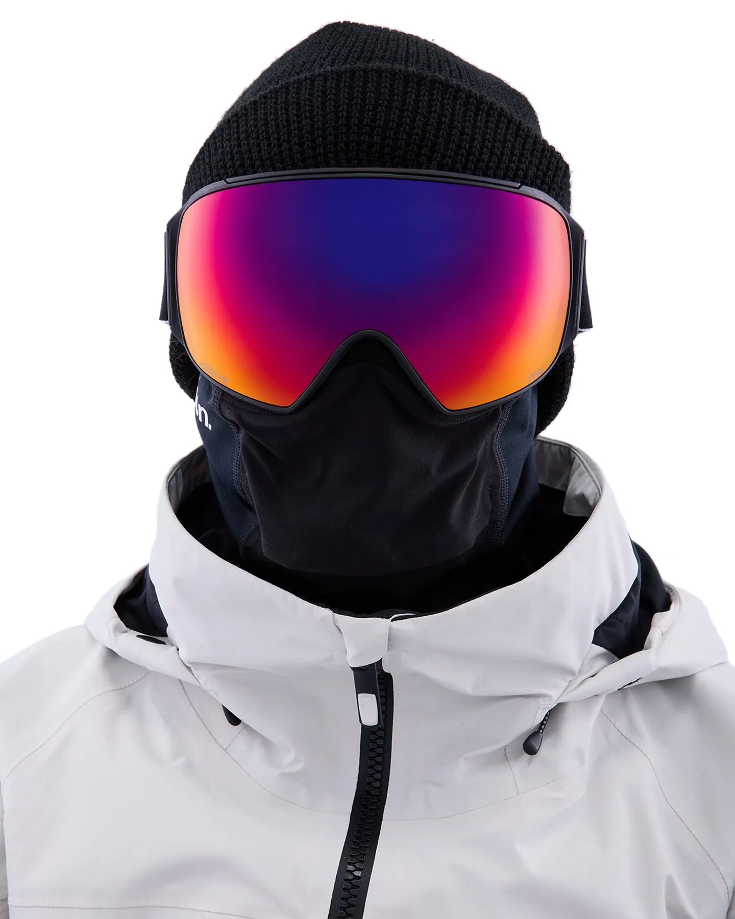Anon M4 Toric Low Bridge Snow Goggles   Bonus Lens   Mfi® Face Mask - Black/Perceive Sunny Red Lens