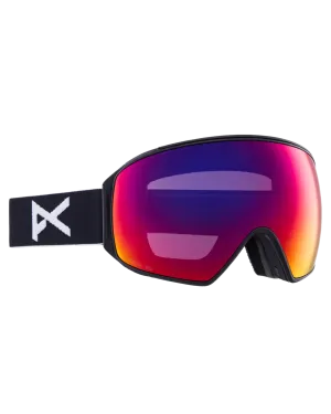Anon M4 Toric Low Bridge Snow Goggles   Bonus Lens   Mfi® Face Mask - Black/Perceive Sunny Red Lens