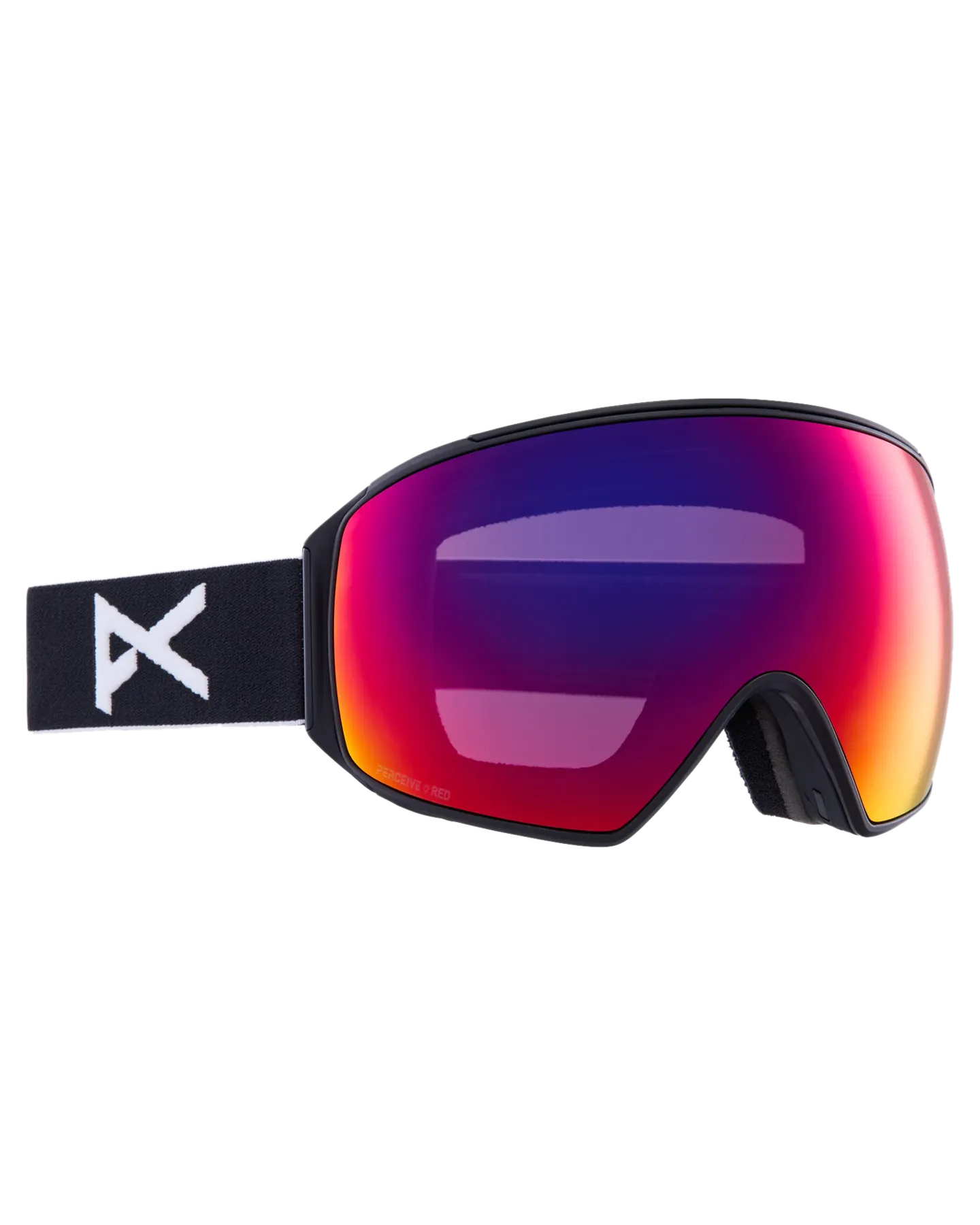 Anon M4 Toric Low Bridge Snow Goggles   Bonus Lens   Mfi® Face Mask - Black/Perceive Sunny Red Lens
