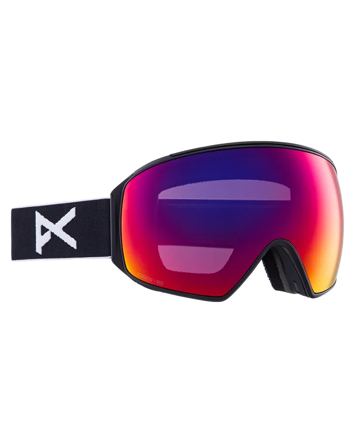 Anon M4 Toric Snow Goggles   Bonus Lens   Mfi® Face Mask - Black/Perceive Sunny Red Lens