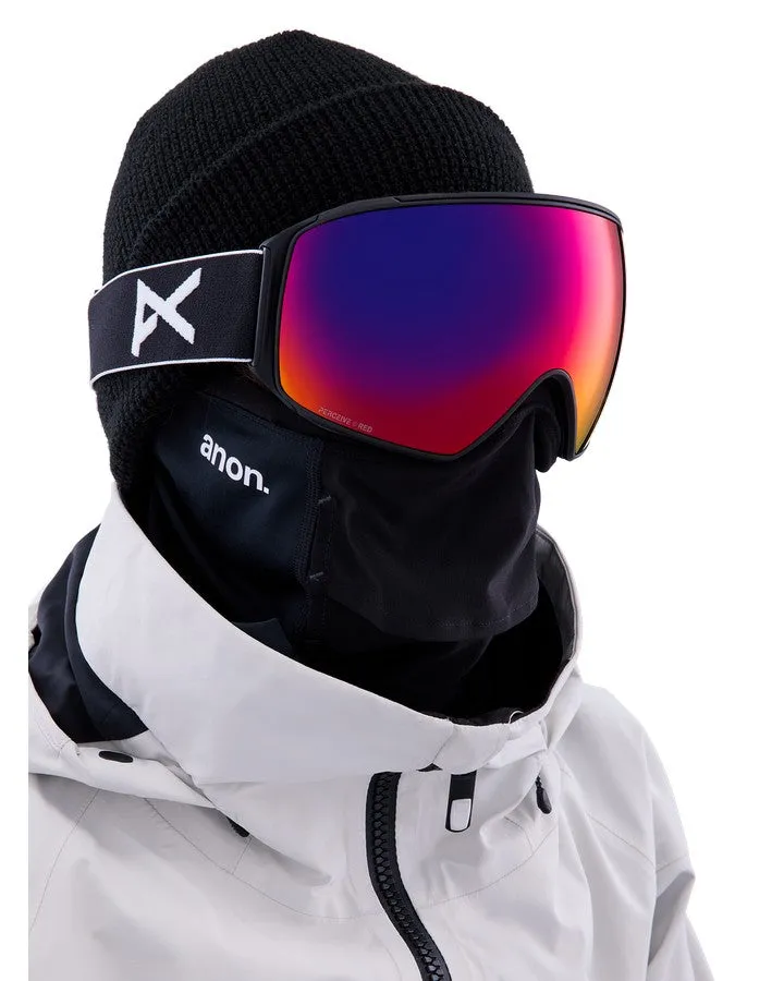 Anon M4 Toric Snow Goggles   Bonus Lens   Mfi® Face Mask - Black/Perceive Sunny Red Lens