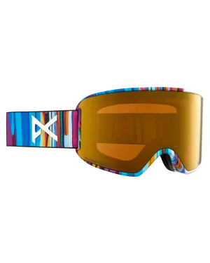 Anon WM3 Low Bridge Fit Snow Goggles   Bonus Lens   MFI - Feelgood / Perceive Sunny Bronze