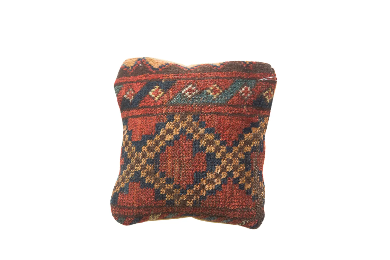 Antique Afghani Rug Fragment Pillow