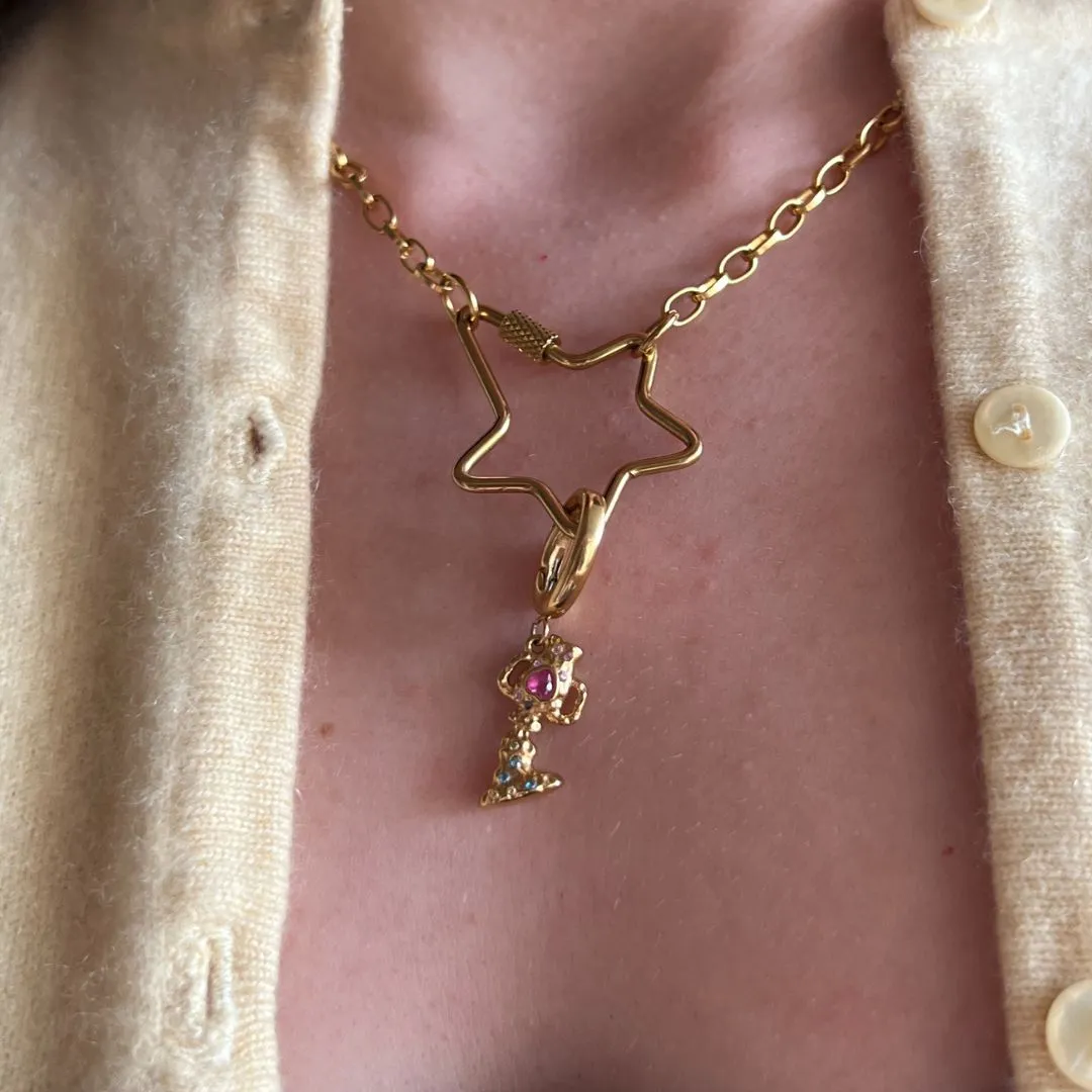 Aquarius Charm Gold