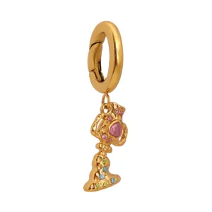 Aquarius Charm Gold