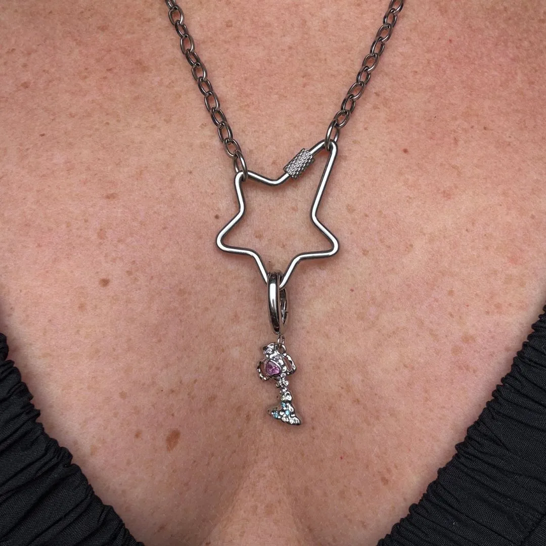 Aquarius Charm Silver
