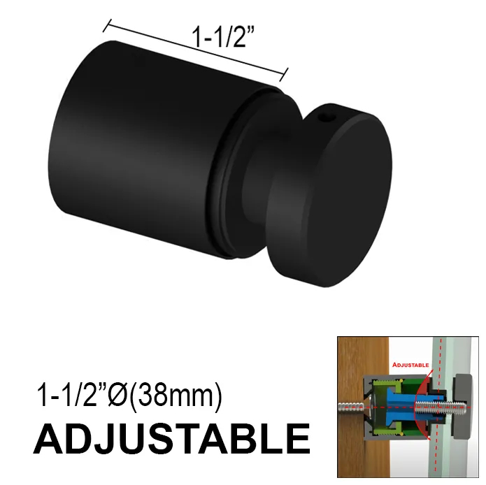 Arc Series Standoff - 1-1/2" Ø X 1-1/2" Base Height - SS316 - Round (BS, MB, SB)