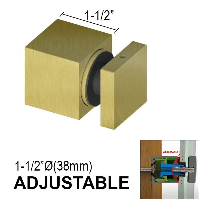 Arc Series Standoff - 1-1/2" X 1-1/2" Base Height - SS316 - Square (BS, MBL, SB)