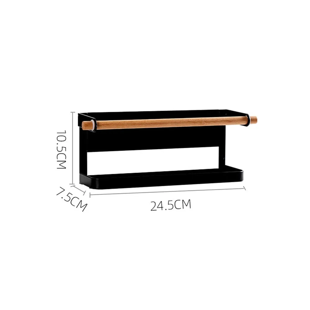 Black Magnetic Metal Shelf Organizer