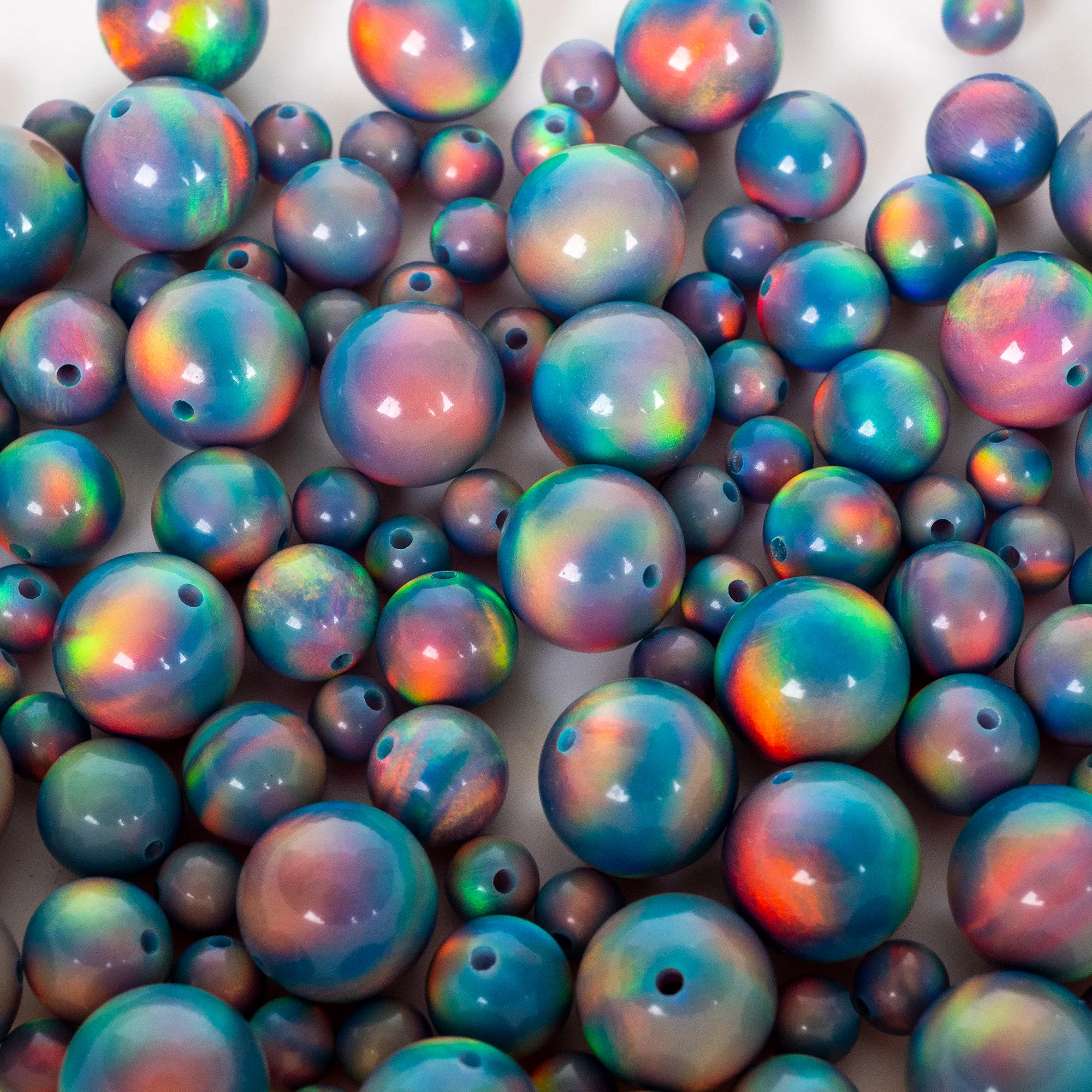 Blue Haze Opalescence Craft Beads