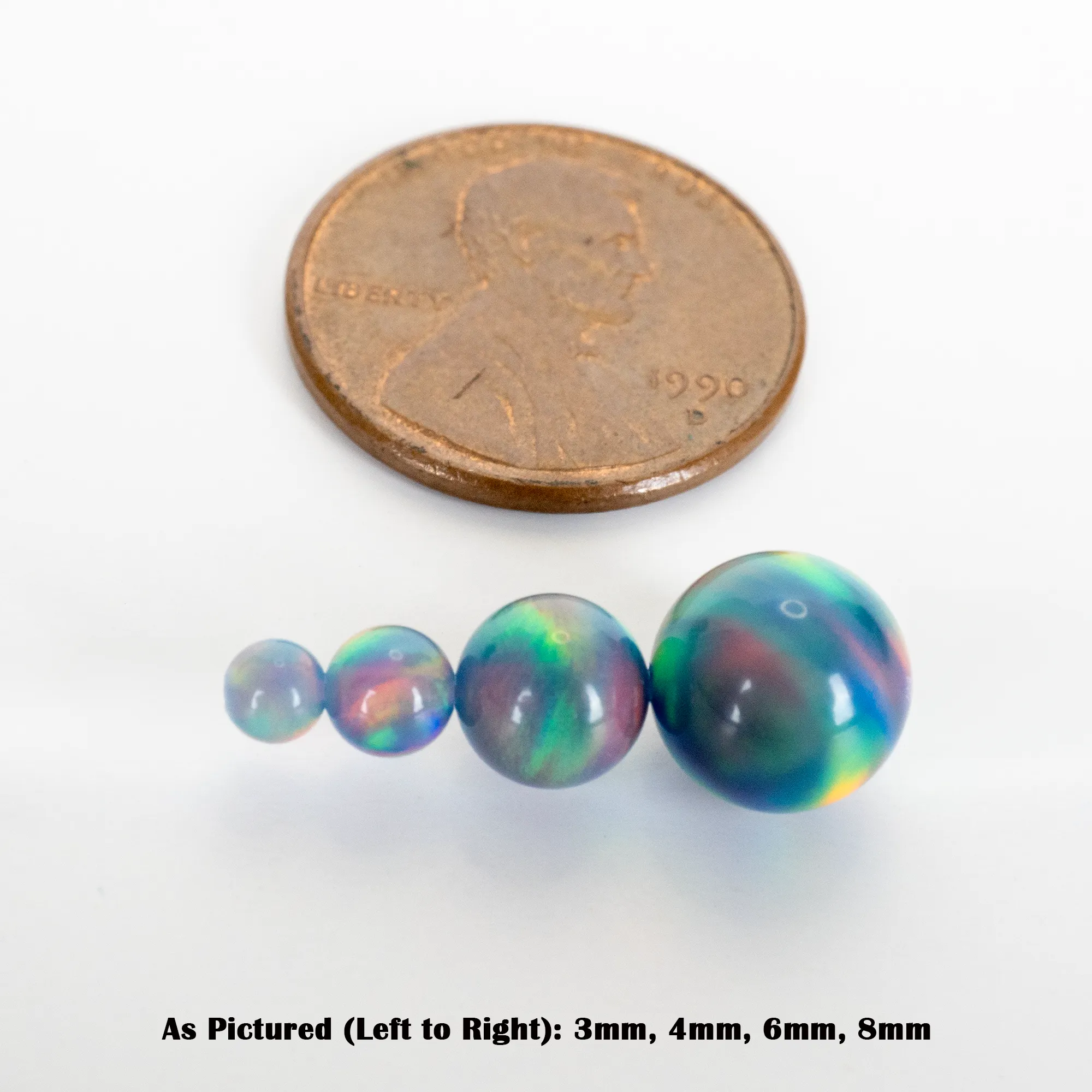 Blue Haze Opalescence Craft Beads