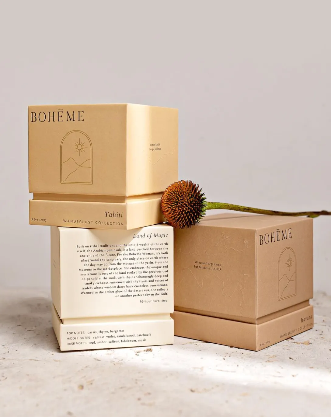 Bohéme Candle, multiple styles