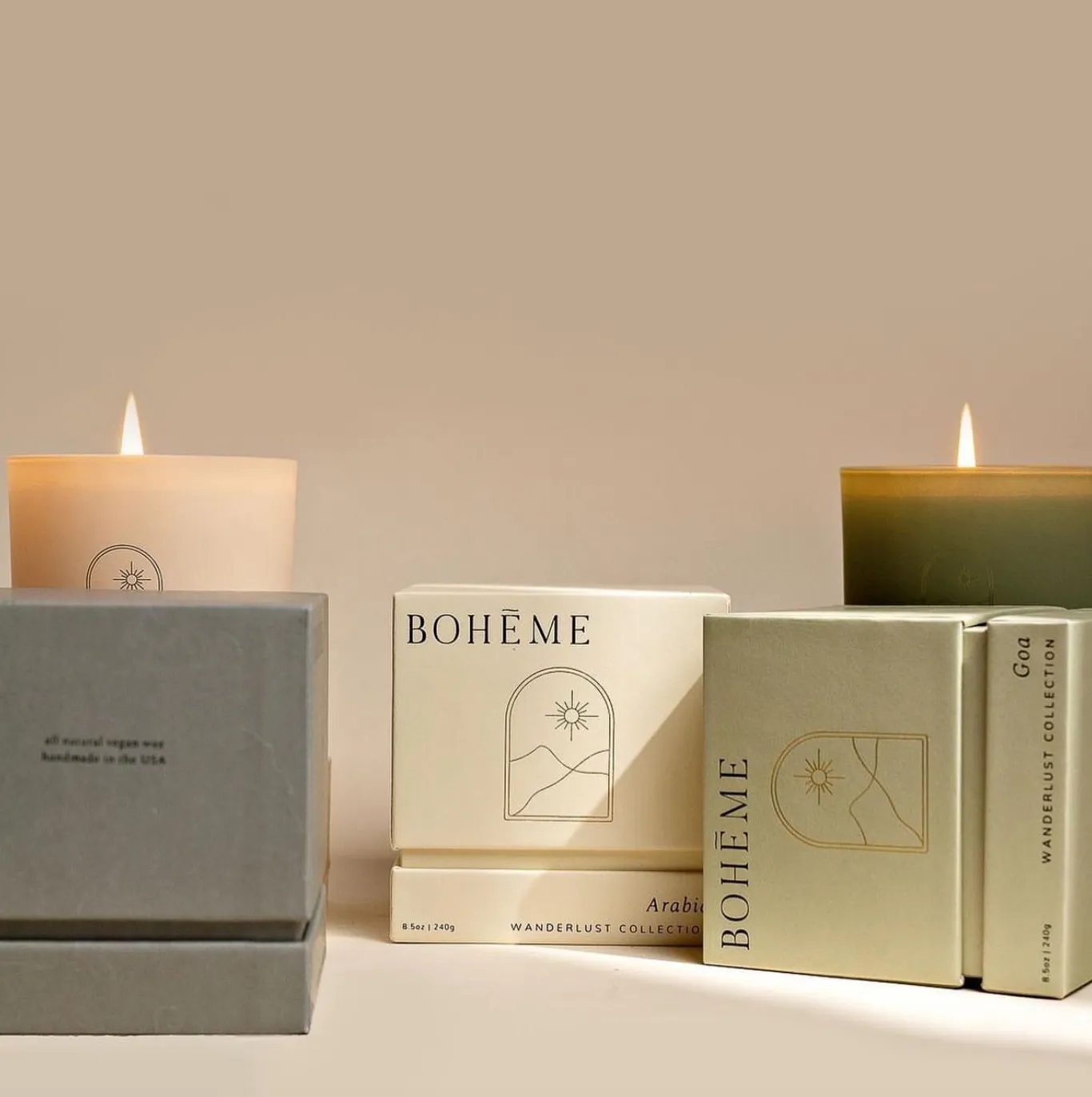 Bohéme Candle, multiple styles