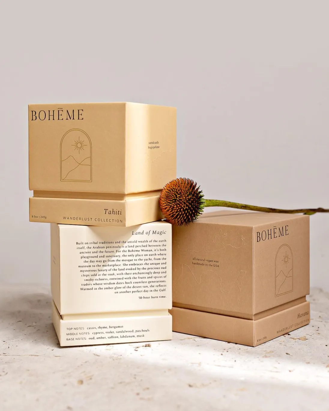 Bohéme Candle, multiple styles