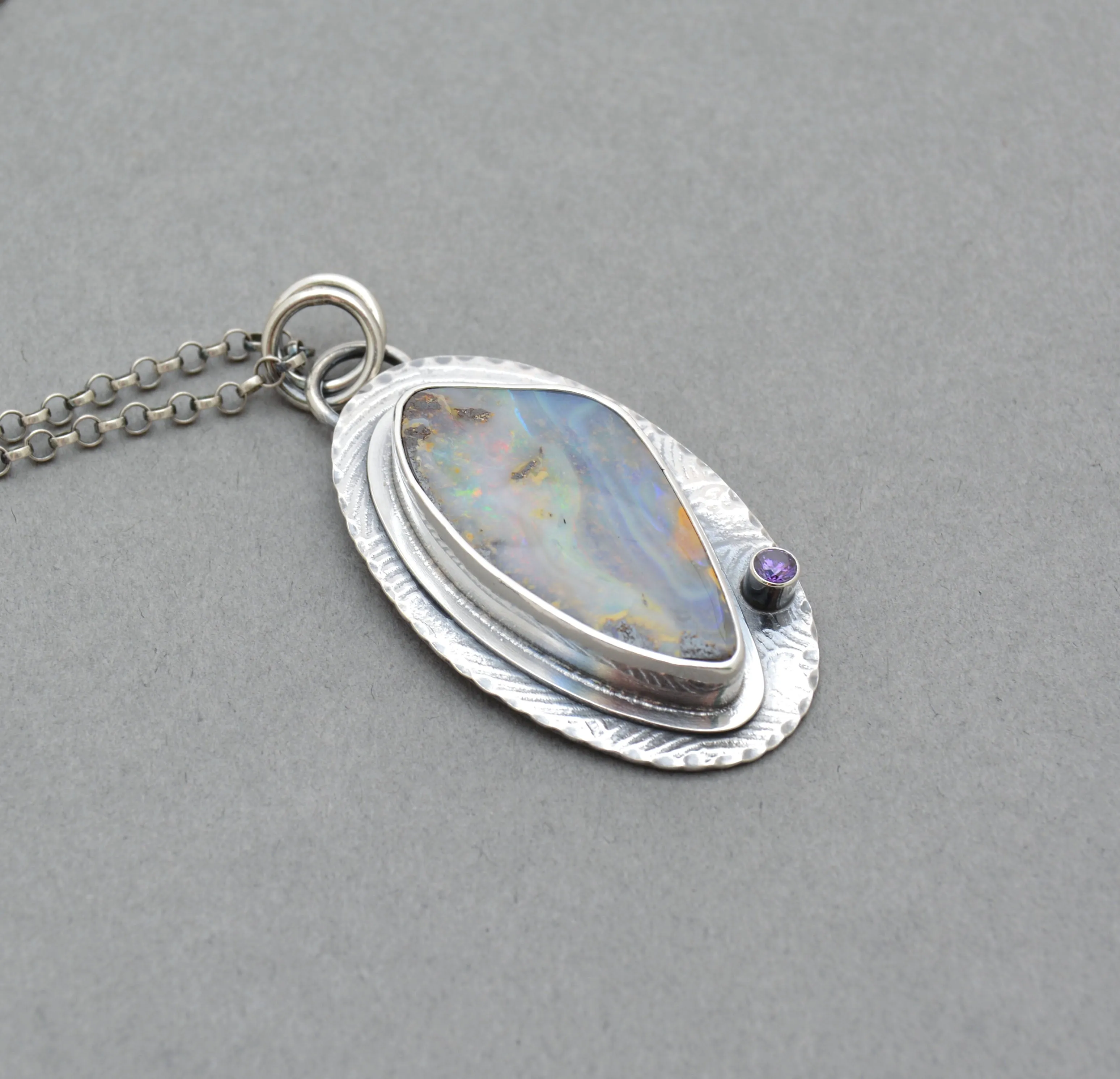 Boulder Opal Pendant.