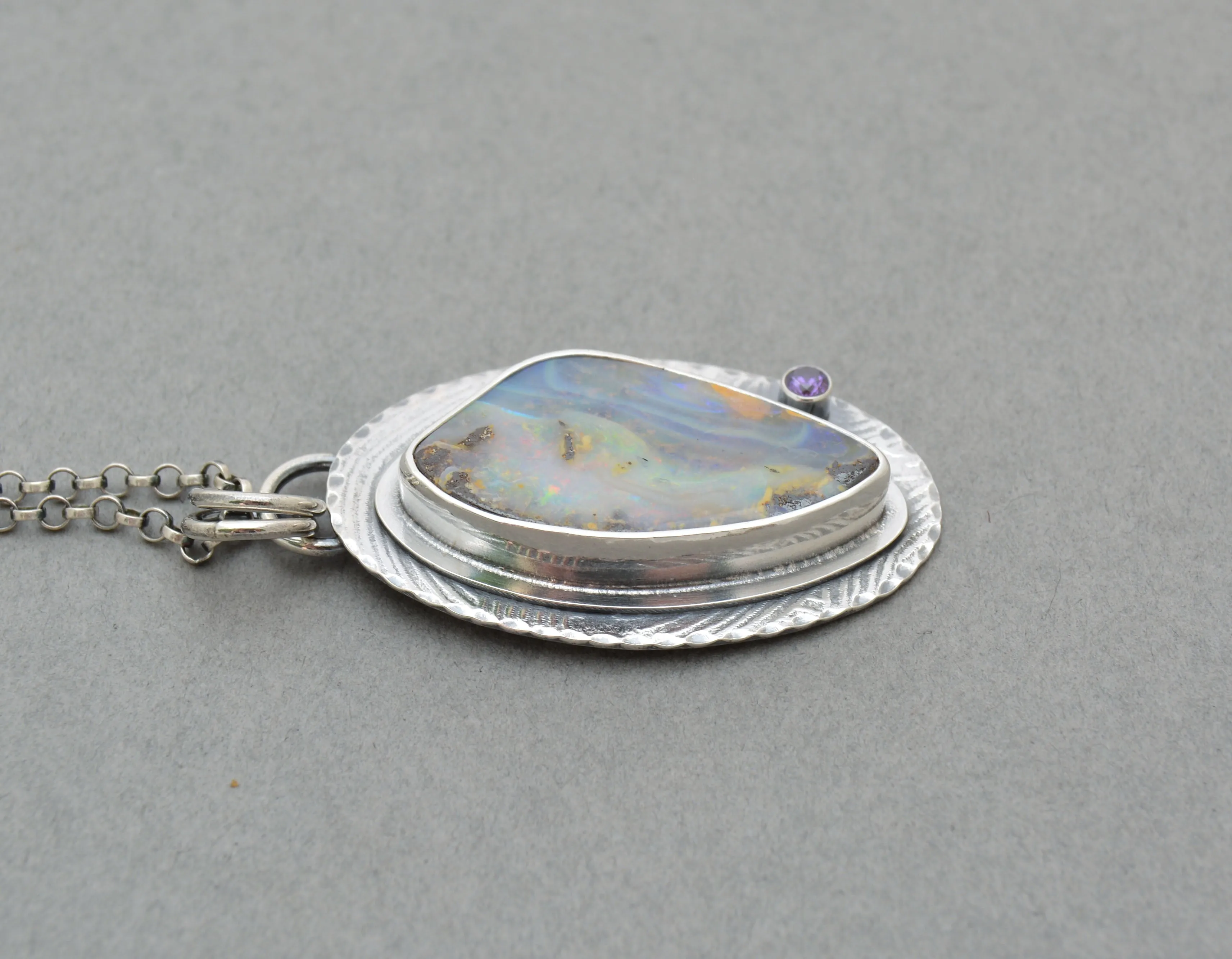 Boulder Opal Pendant.