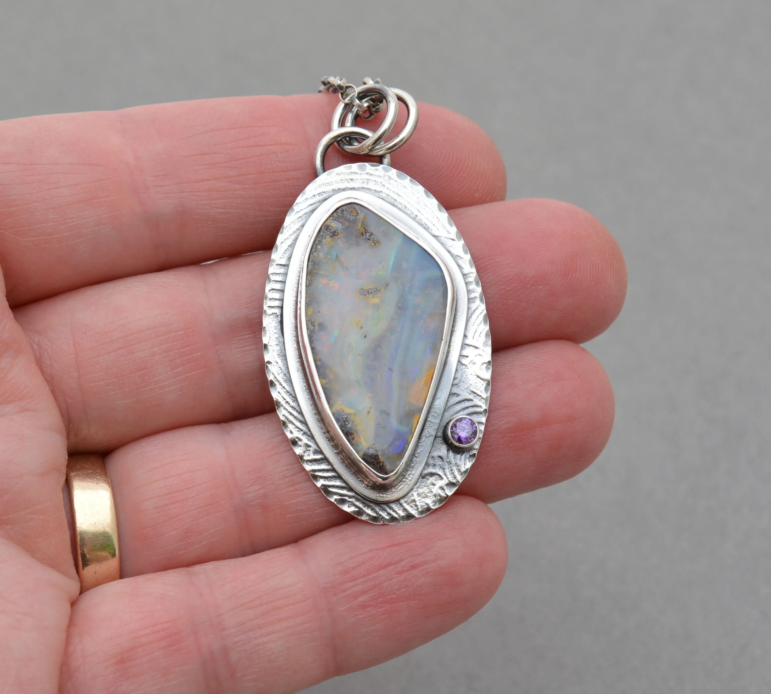 Boulder Opal Pendant.