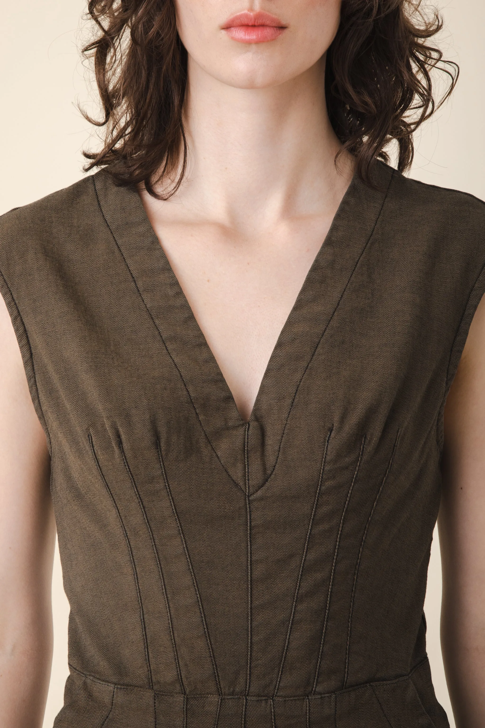 Bourbon Street Dress in Umber