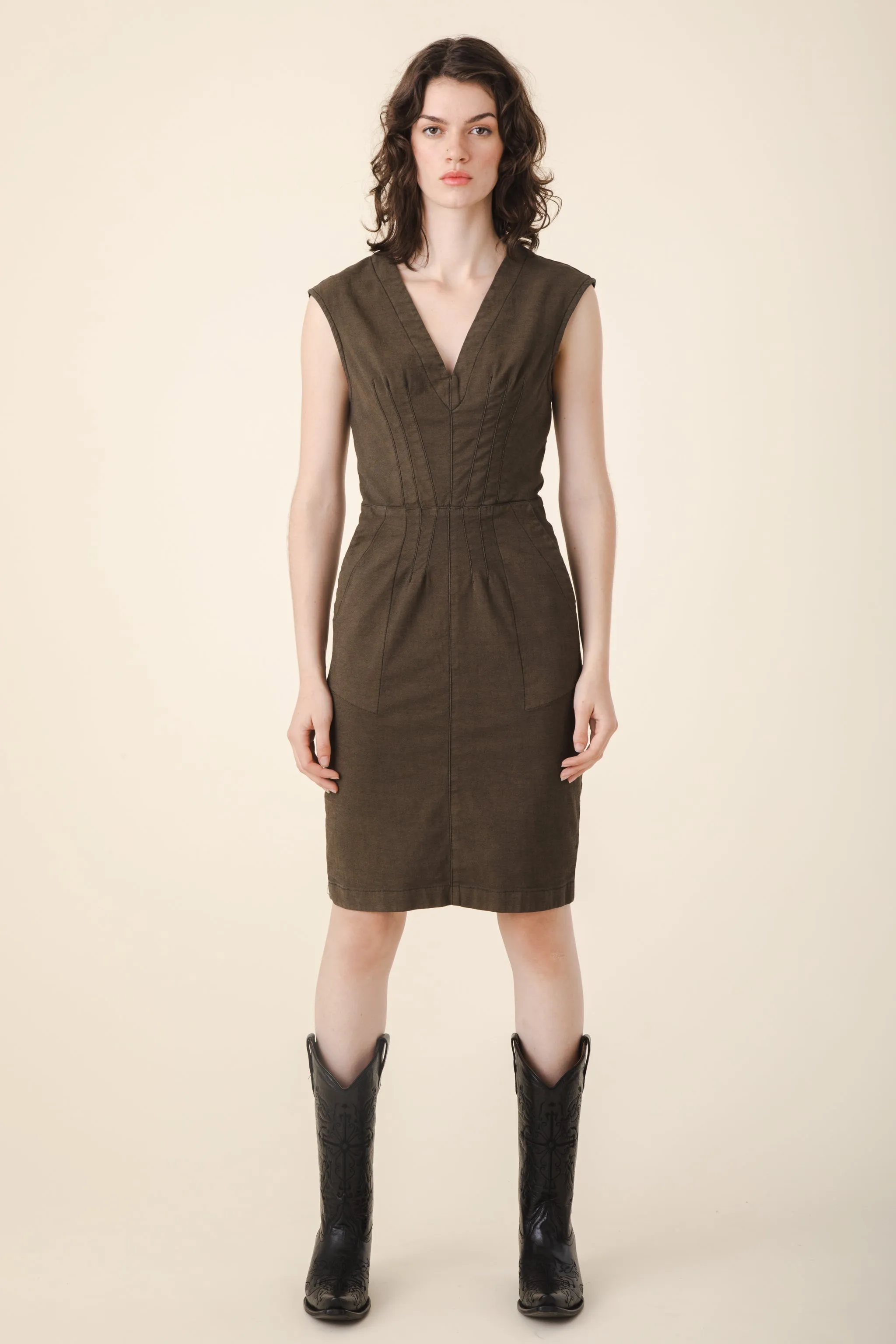 Bourbon Street Dress in Umber