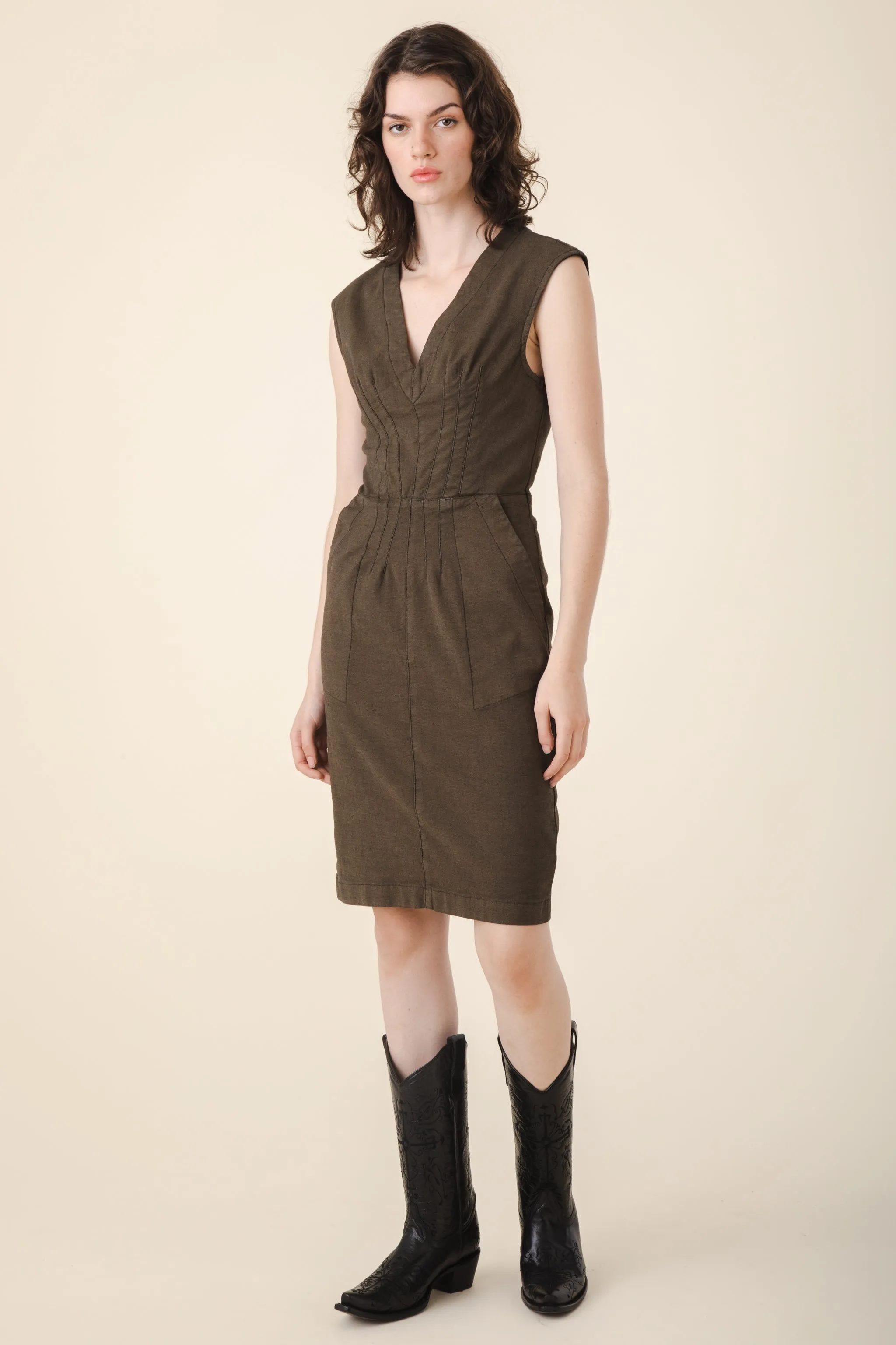 Bourbon Street Dress in Umber