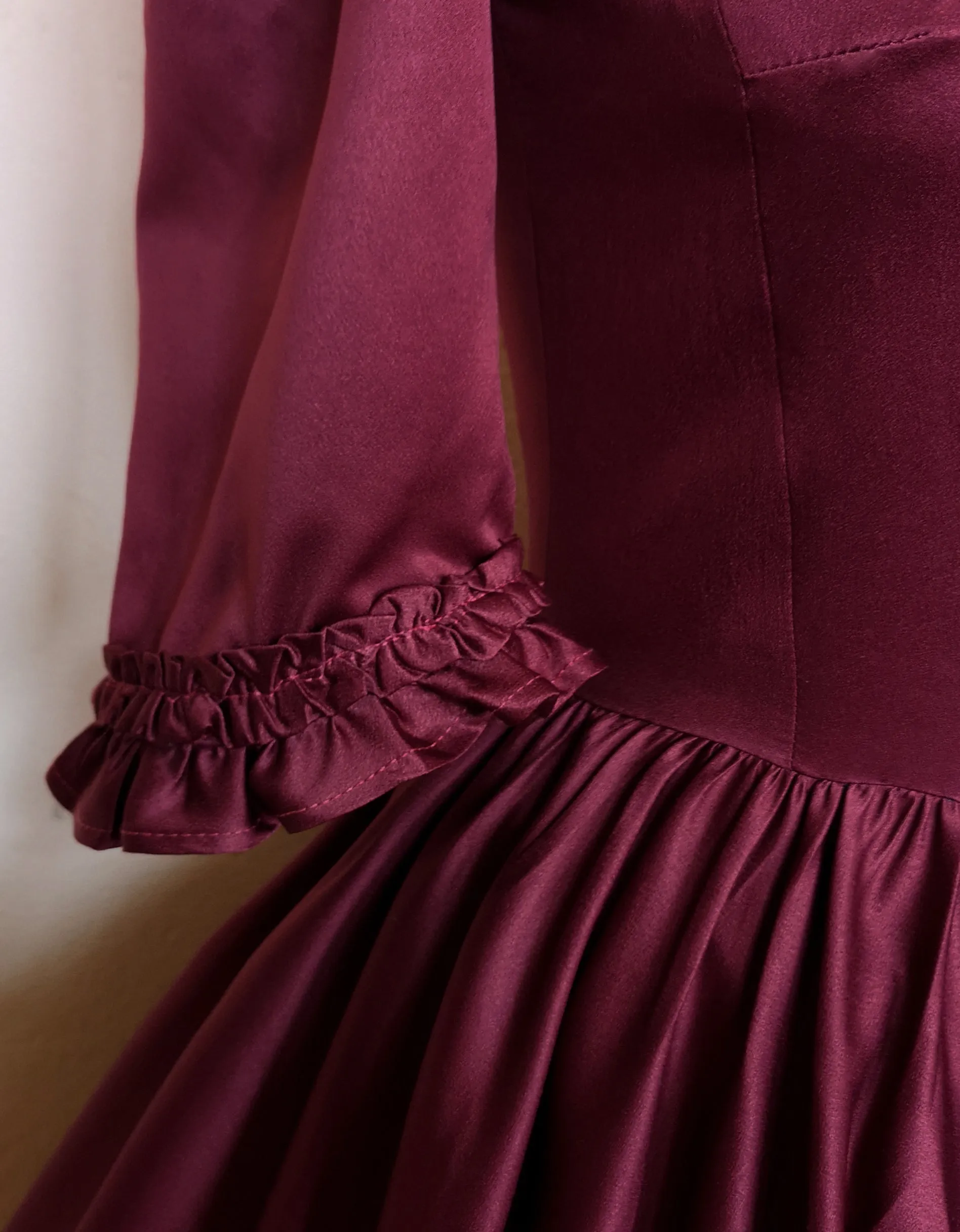 Burgundy boudoir