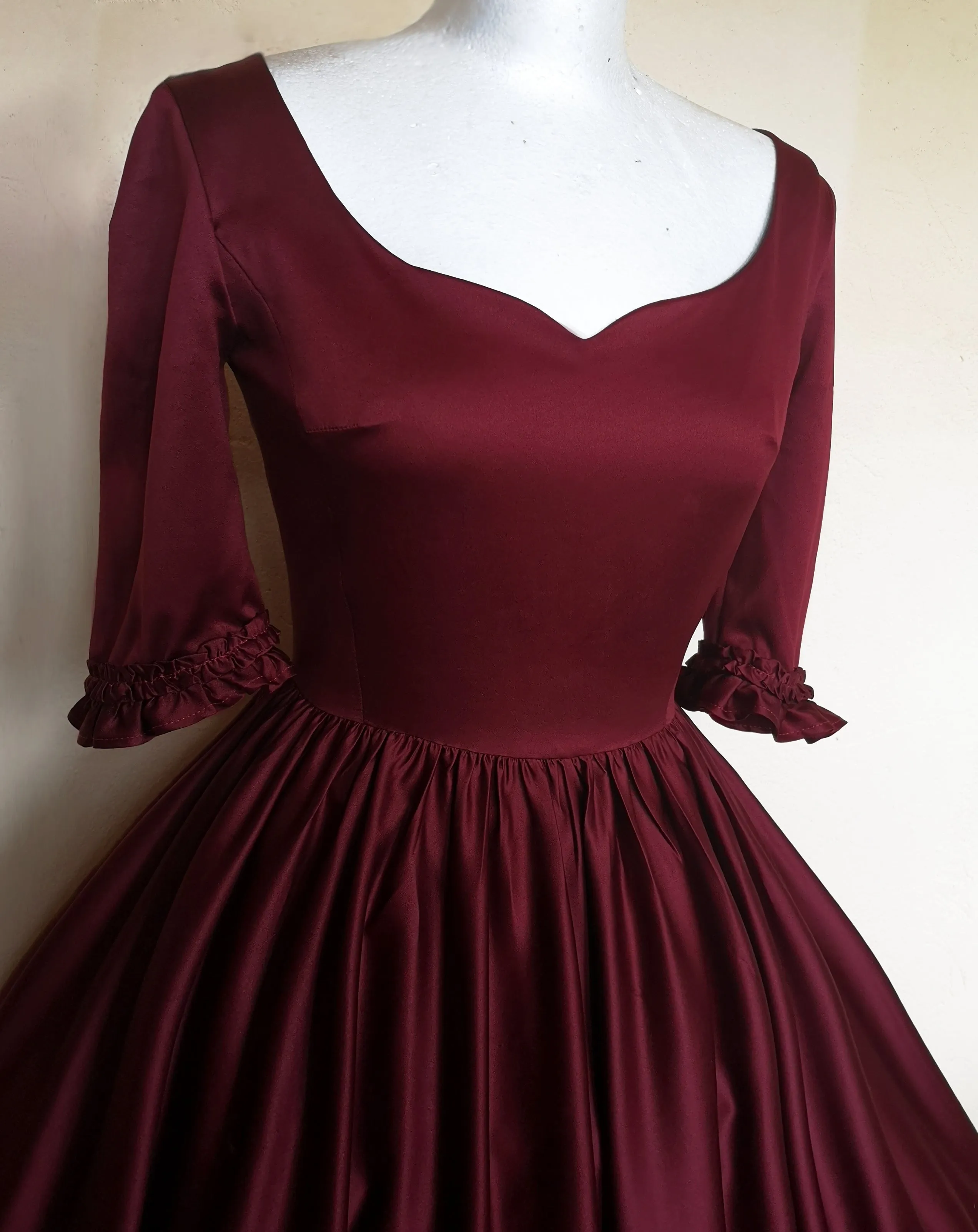 Burgundy boudoir