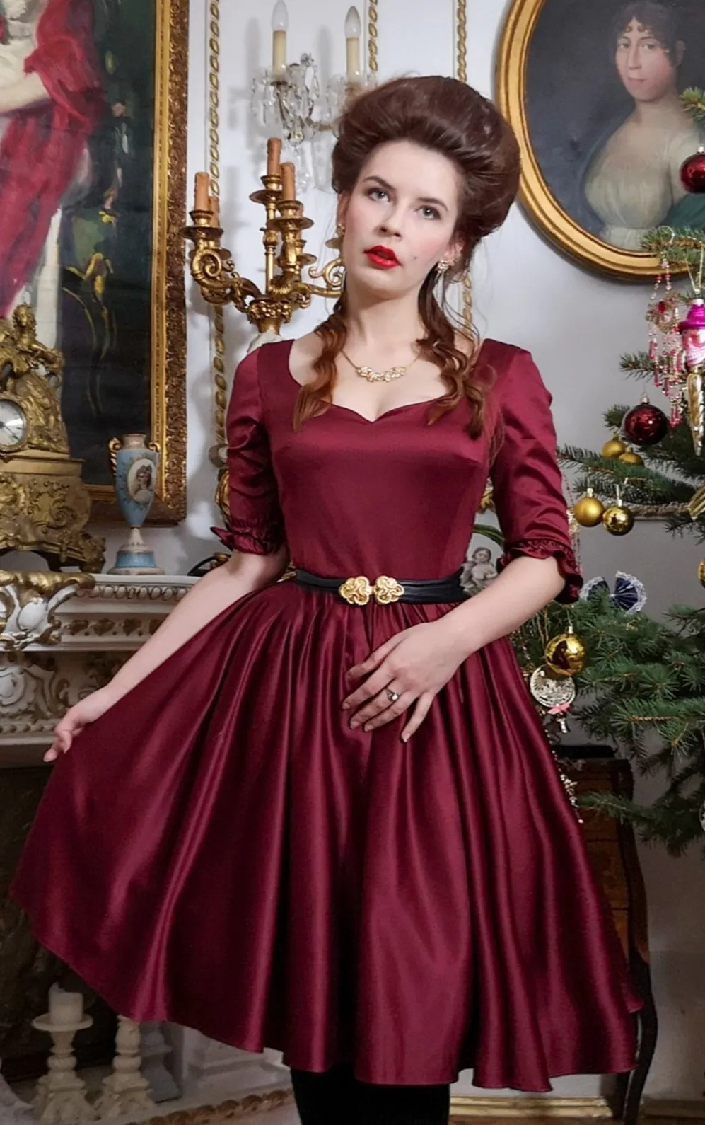 Burgundy boudoir