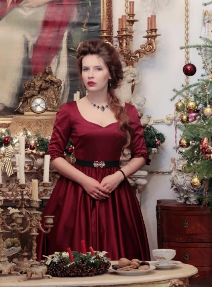Burgundy boudoir