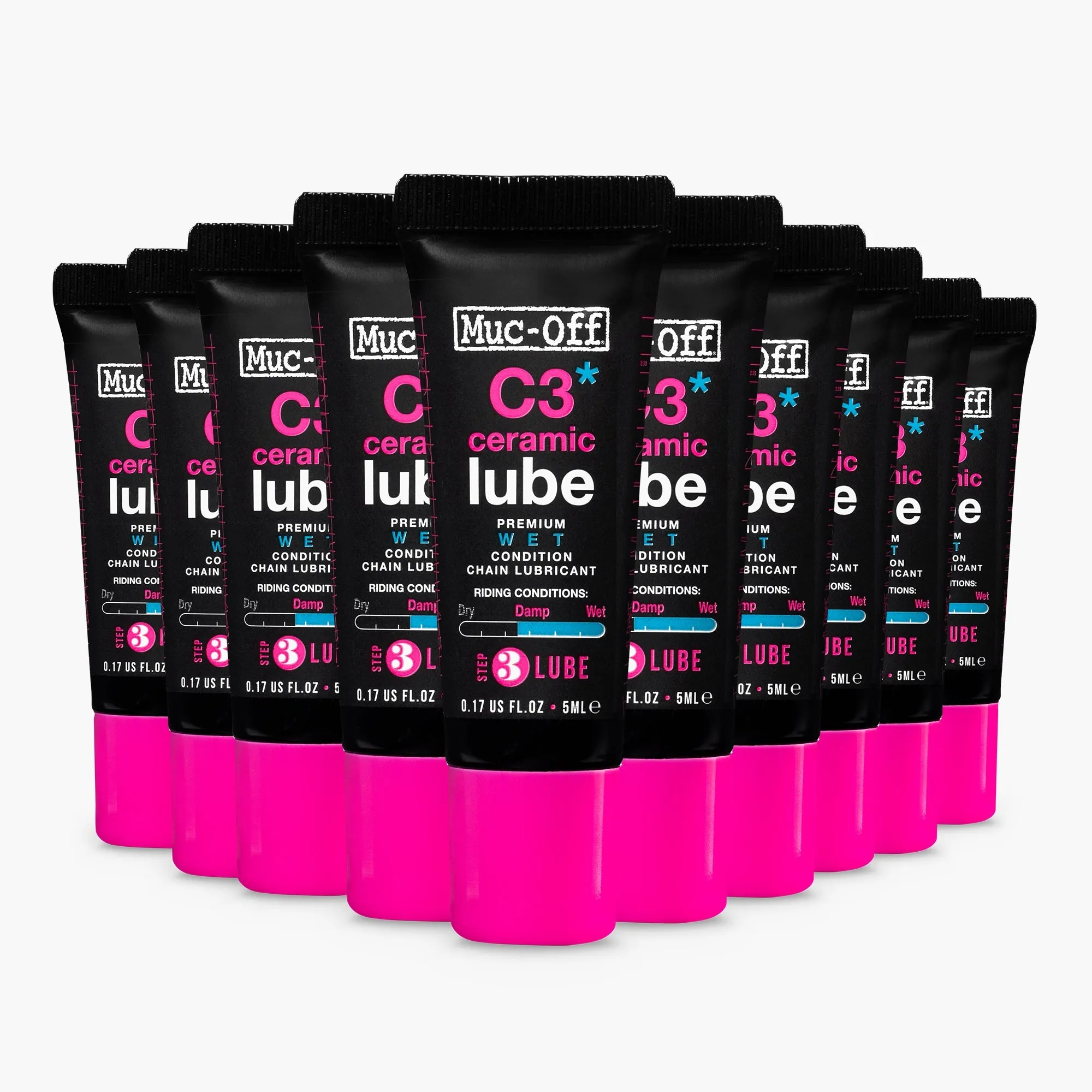 C3 Wet Weather Ceramic Lube - 5ml Race Bundle