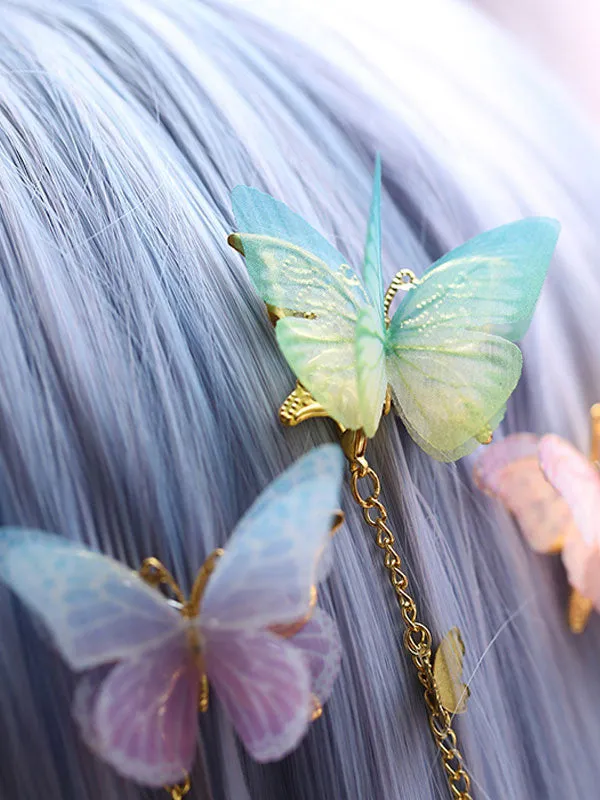 Chinese Style Lolita Headwear Chains Butterfly Han Lolita Hai Accessories