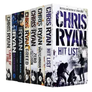 Chris Ryan Collection 7 Books set.(The watchman, Blackout, Zero option, Strike back, Land of Fire, Greed, Hit List)