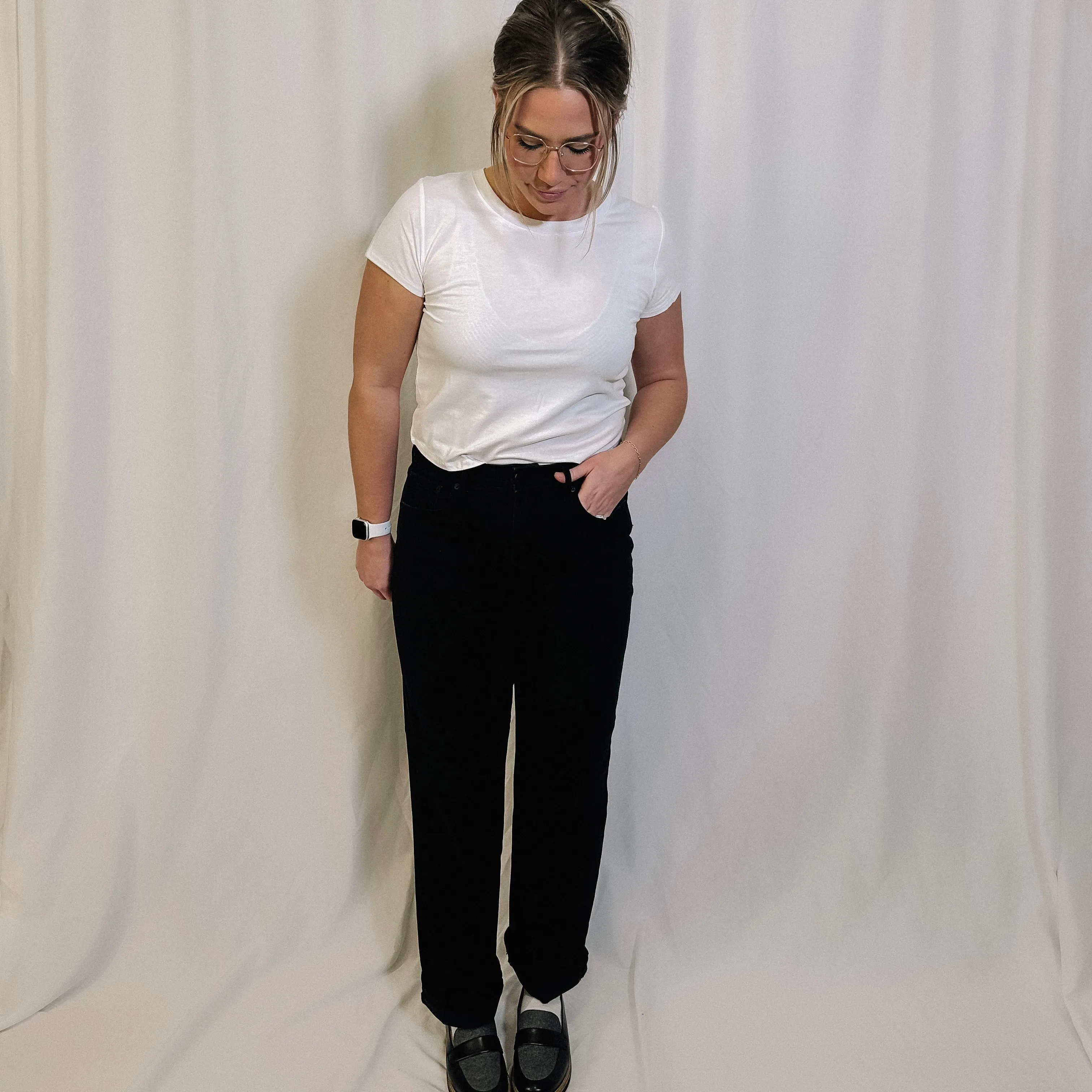Classic Straight Leg Black Denim