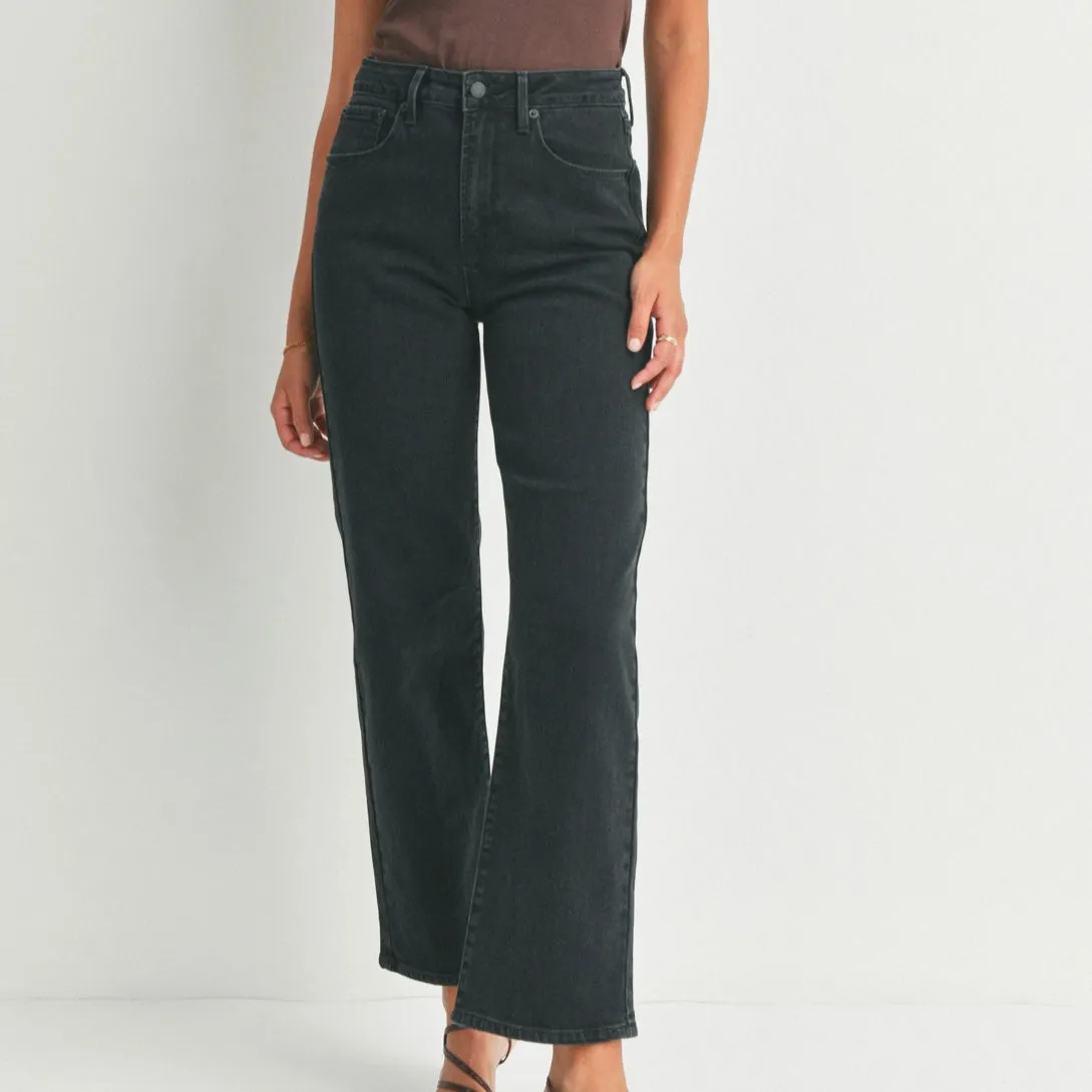 Classic Straight Leg Black Denim
