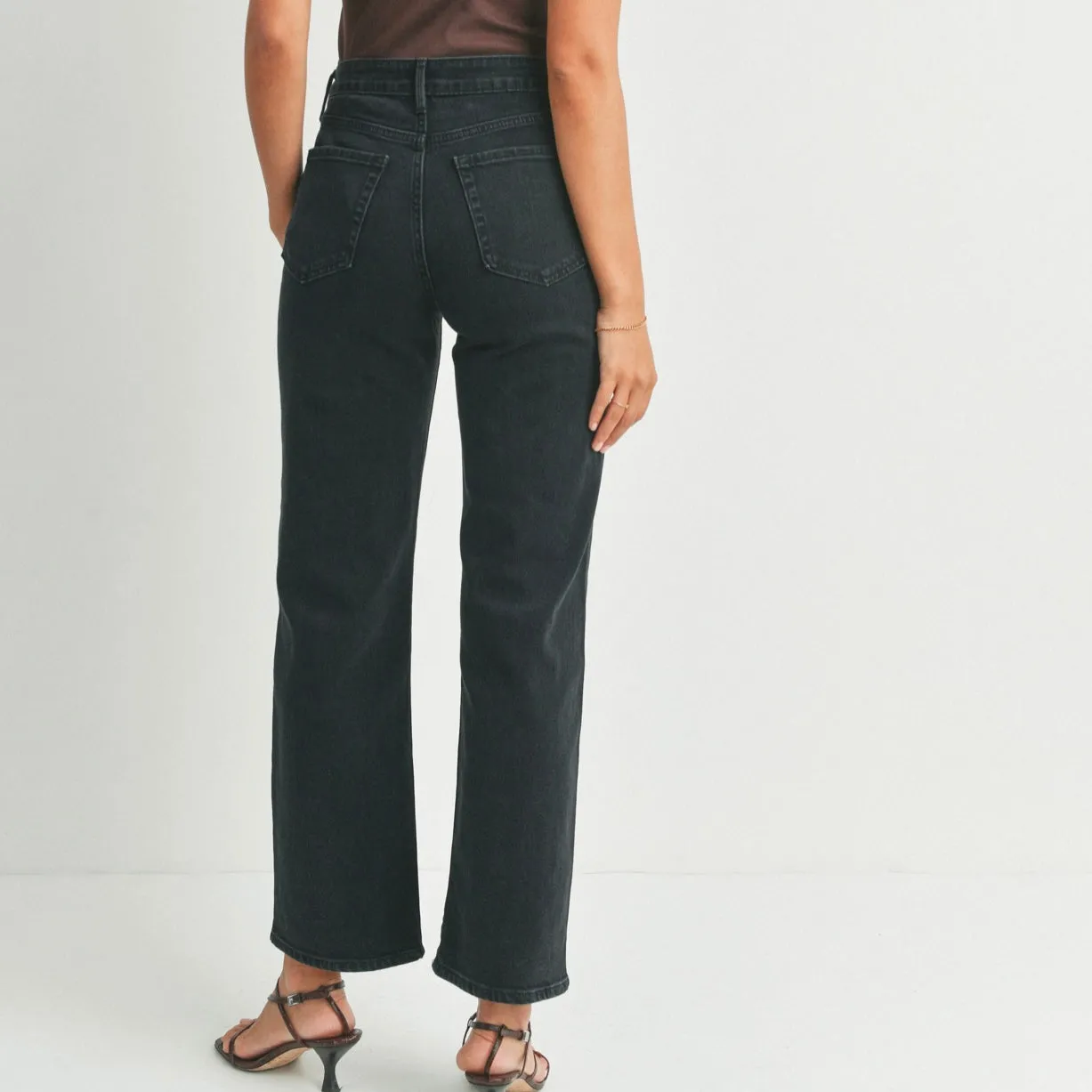 Classic Straight Leg Black Denim