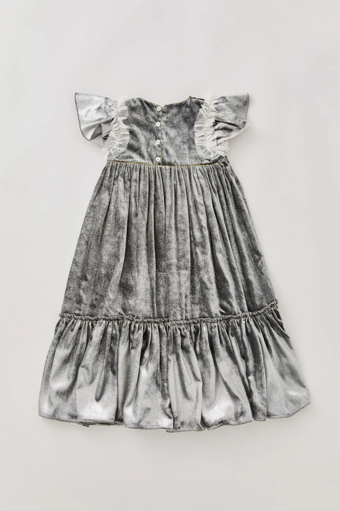 Cream Dress in Black & Silver - Occasional Party