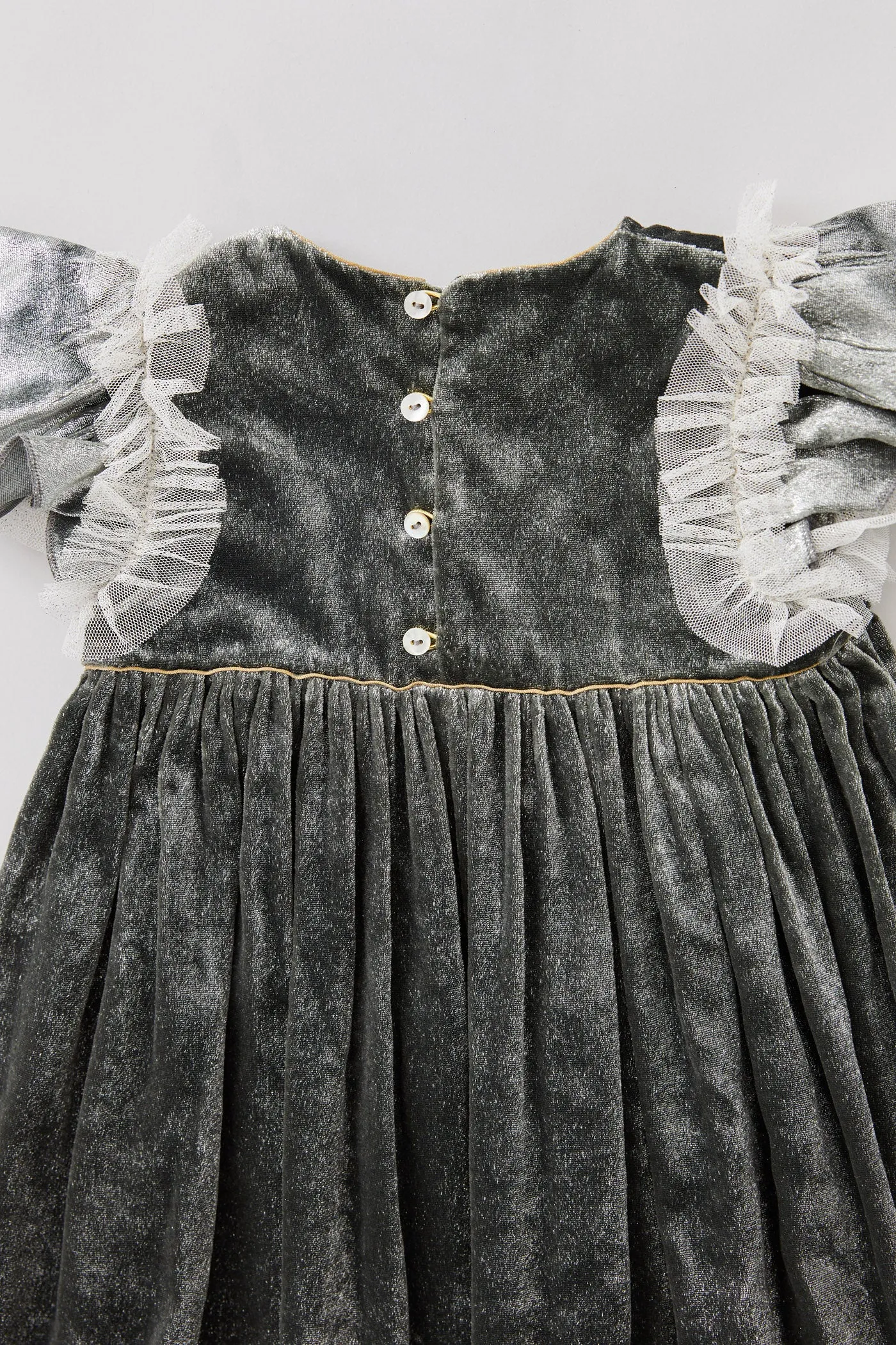 Cream Dress in Black & Silver - Occasional Party