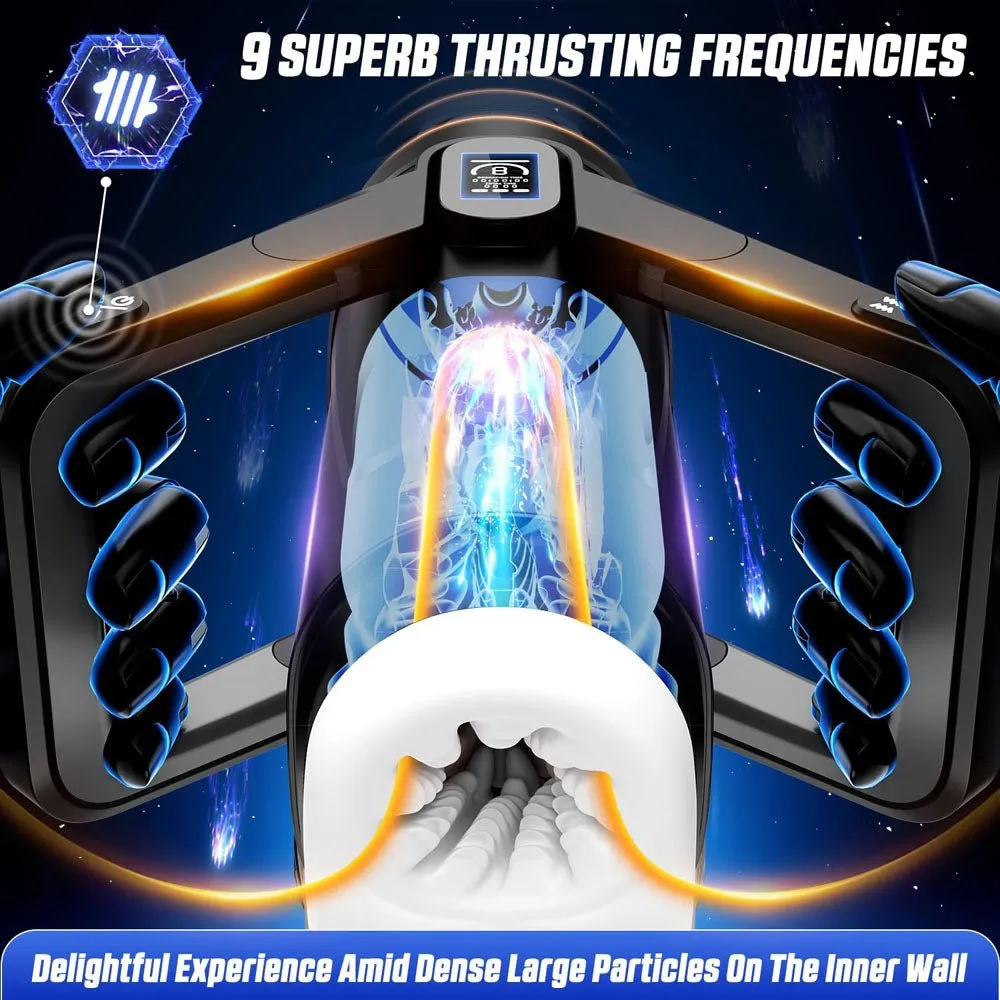 CyberSkin The Wing - Thrusting Auto Masturbator with Heater - Black