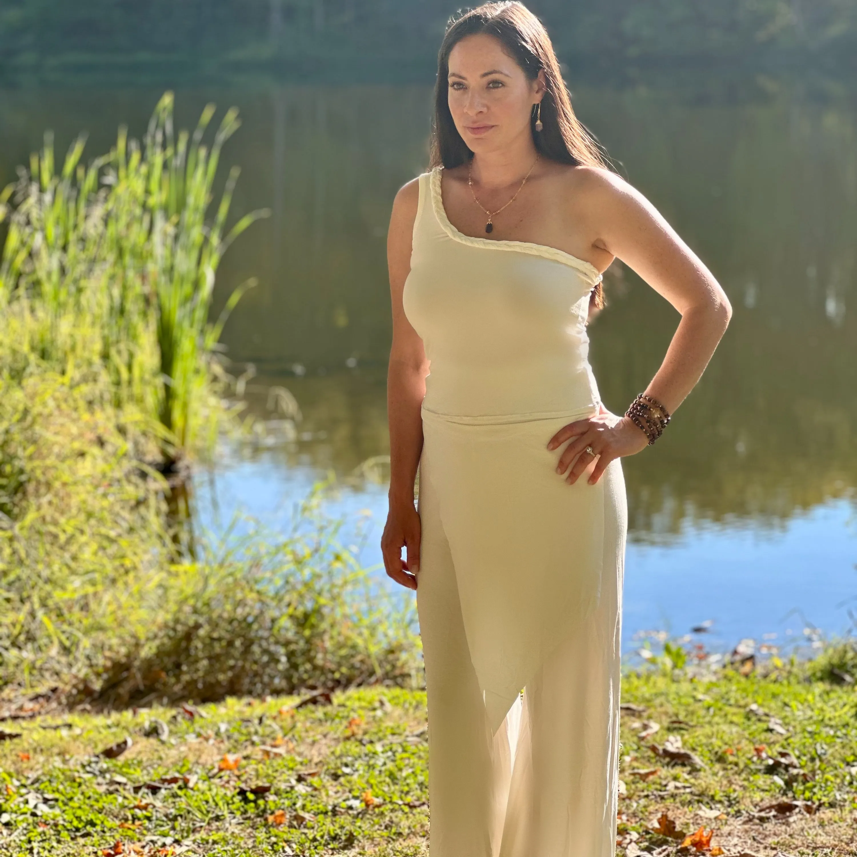 Demeter Braided One Shoulder Top
