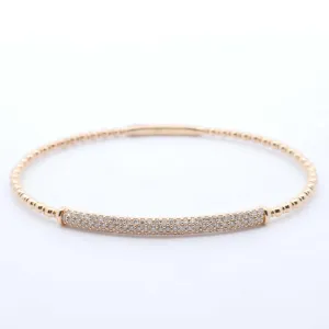 Diamond Bar Flex Bangle