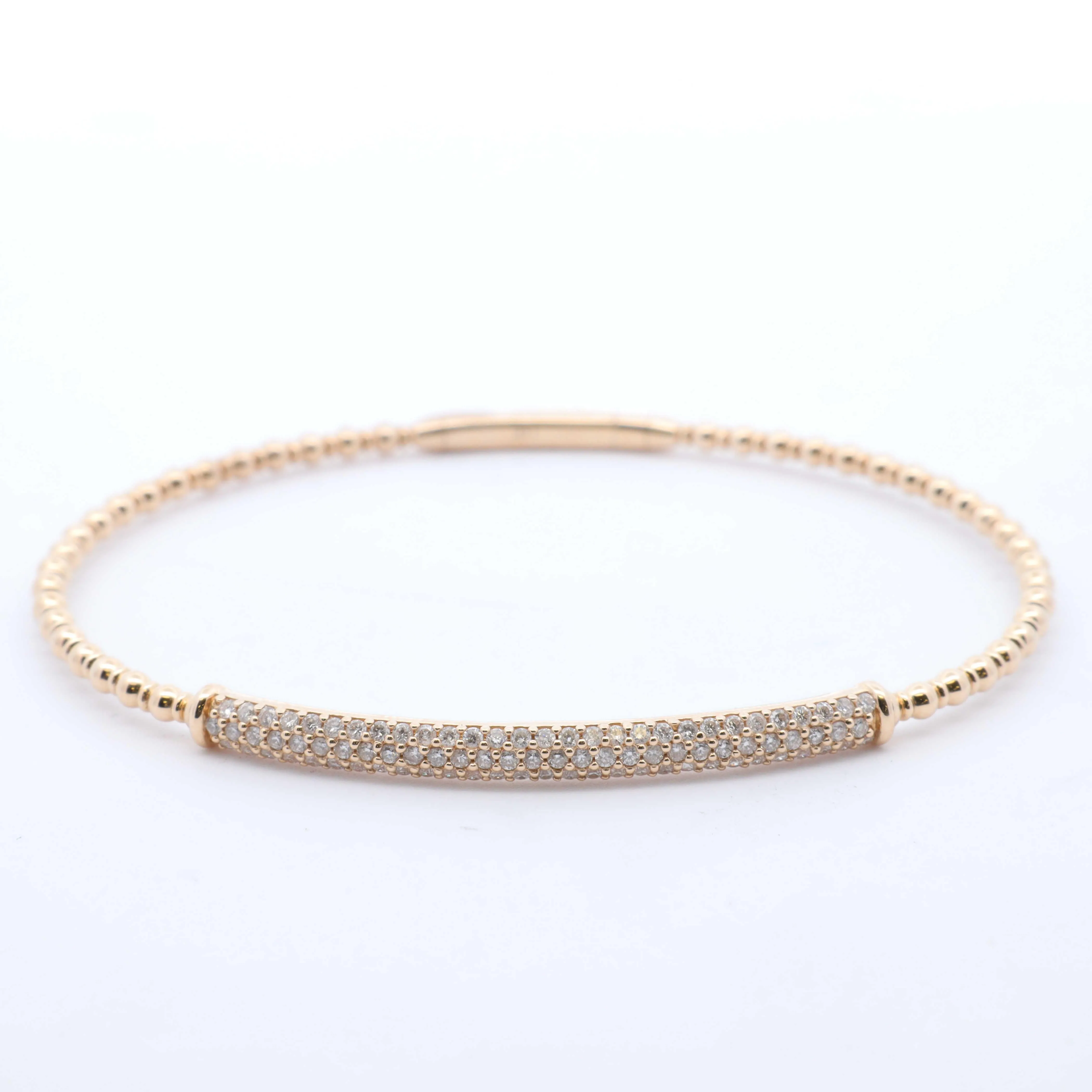 Diamond Bar Flex Bangle