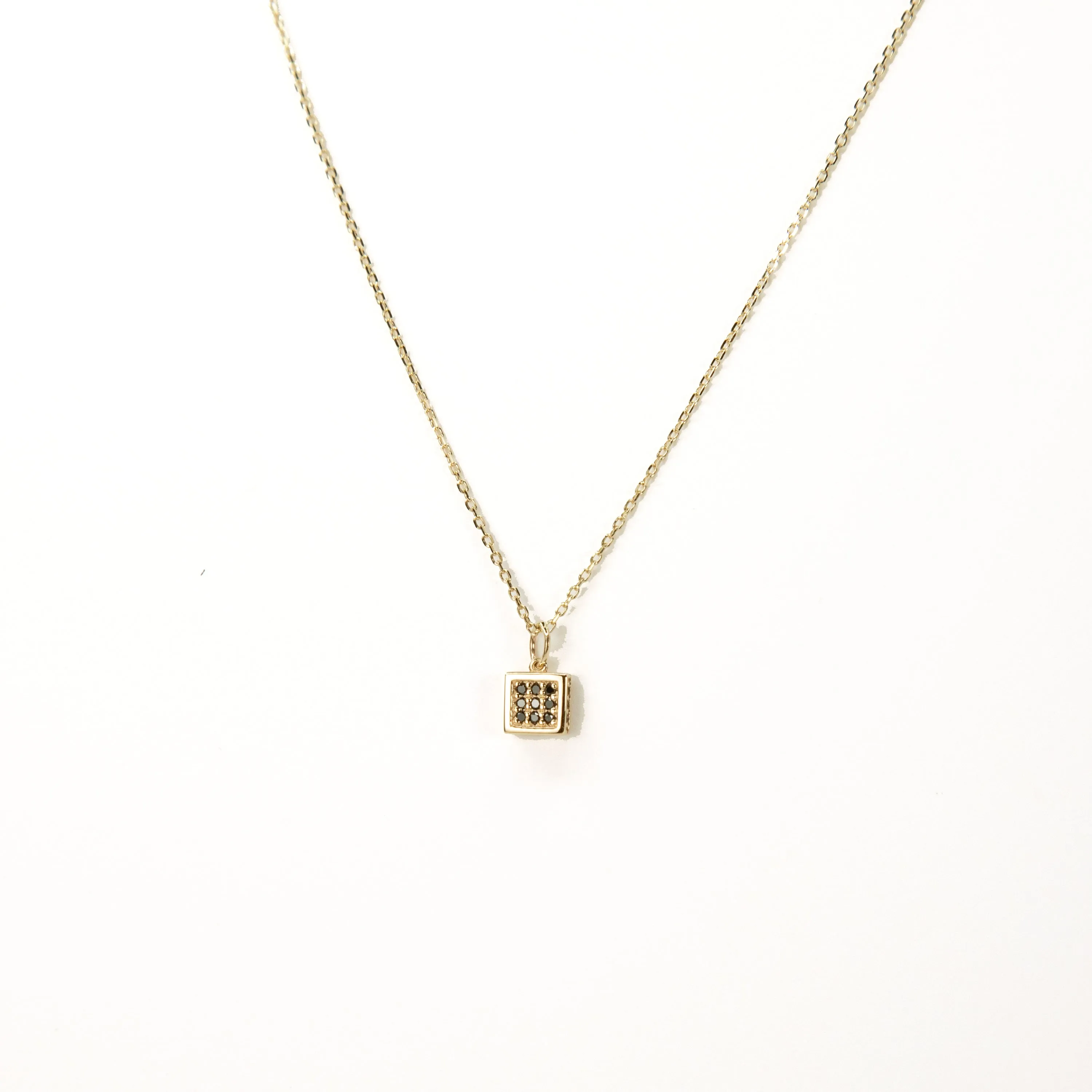 Diamond Box Necklace