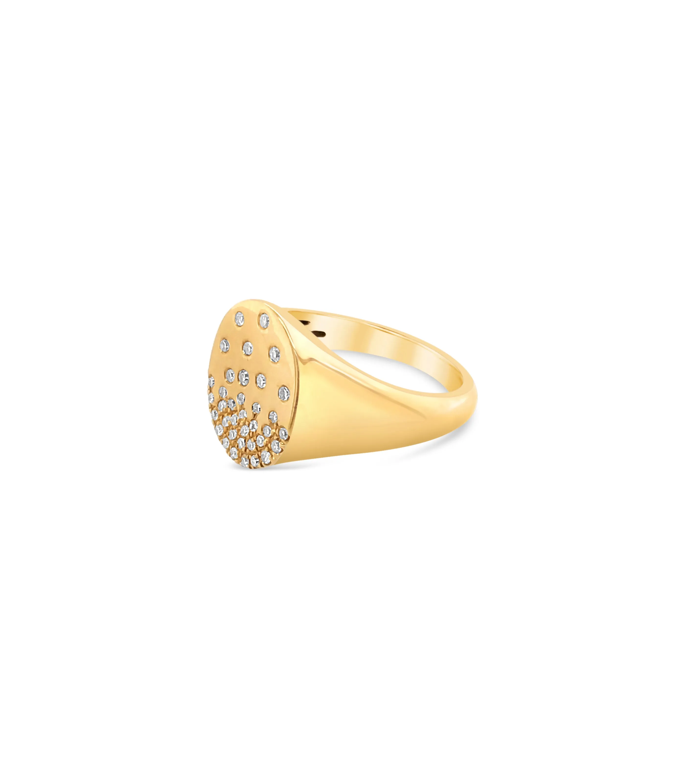 Diamond Celestial Signet Ring