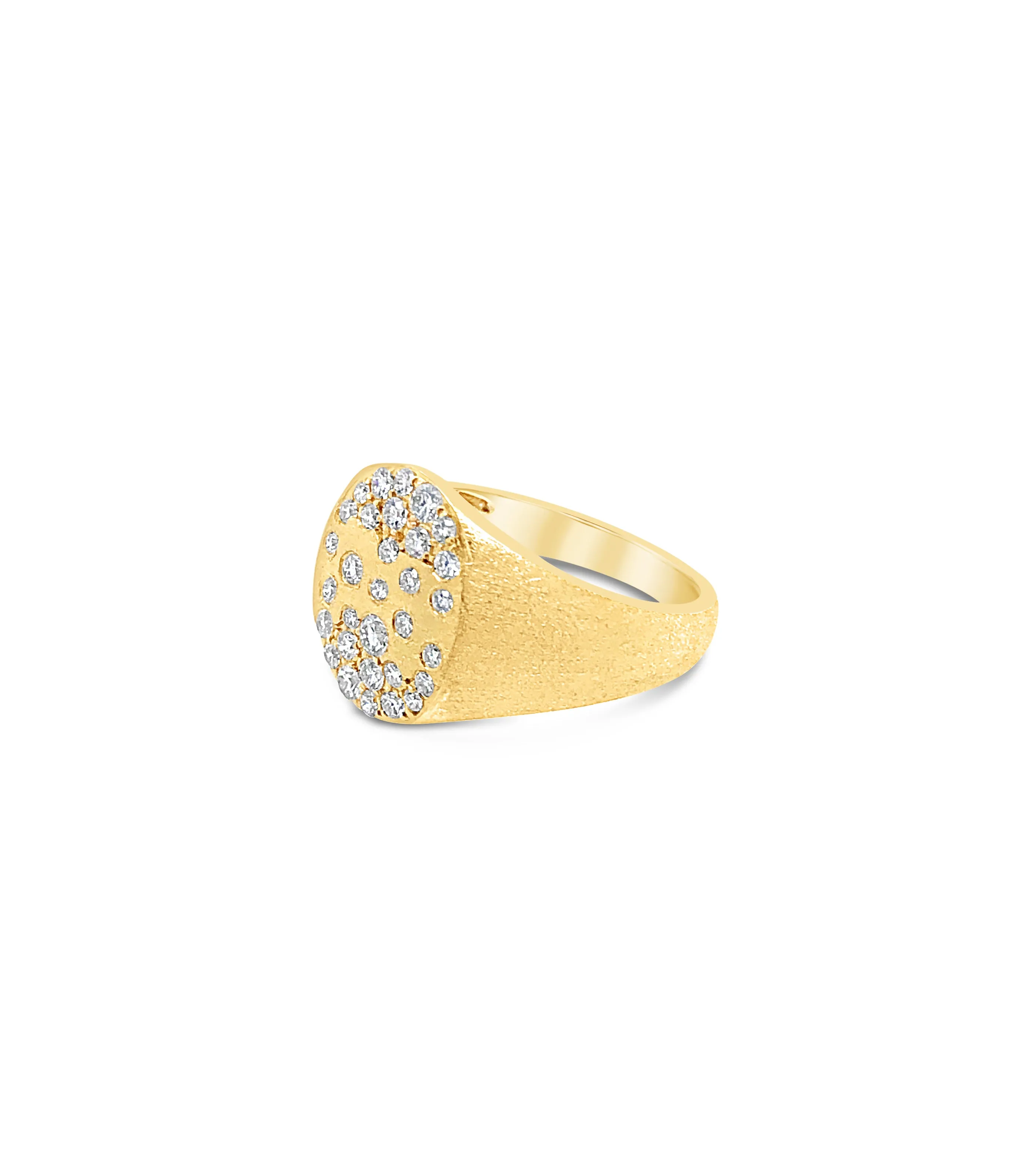 Diamond Celestial Signet Ring